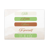 Self Talk Canvas Print Printify